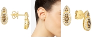 Le Vian Nude Diamond (1/3 ct. t.w.) & Chocolate Diamond (1/4 ct. t.w.) Stud Earrings in 14k Gold